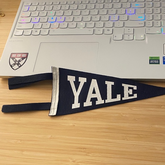 Yale Blue Felt Pennant - Picture 2 of 4